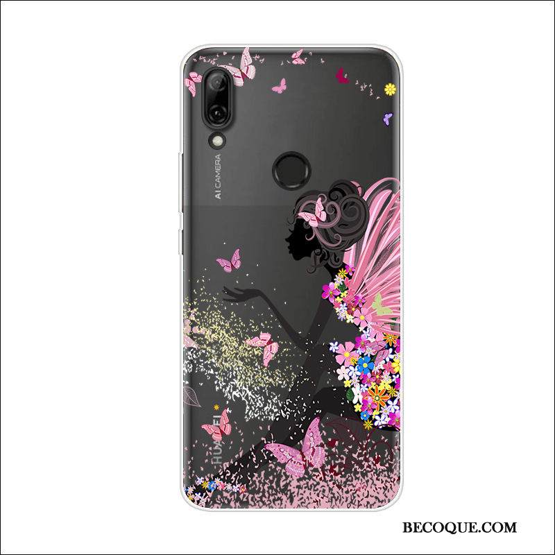 Kuori Huawei P Smart Z Silikoni Kukka Puhelimen Kuoret, Kotelo Huawei P Smart Z Pehmeä Neste Trendi Perhonen