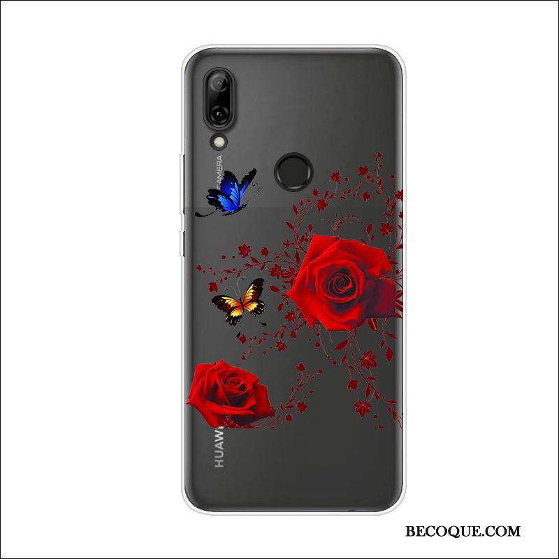 Kuori Huawei P Smart Z Silikoni Kukka Puhelimen Kuoret, Kotelo Huawei P Smart Z Pehmeä Neste Trendi Perhonen