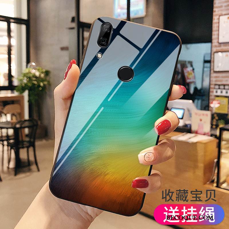 Kuori Huawei P Smart Z Suojaus Persoonallisuus Lasi, Kotelo Huawei P Smart Z Laukut Vihreä