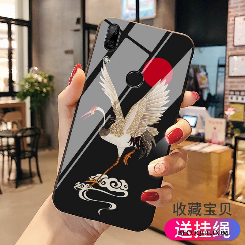 Kuori Huawei P Smart Z Suojaus Persoonallisuus Lasi, Kotelo Huawei P Smart Z Laukut Vihreä