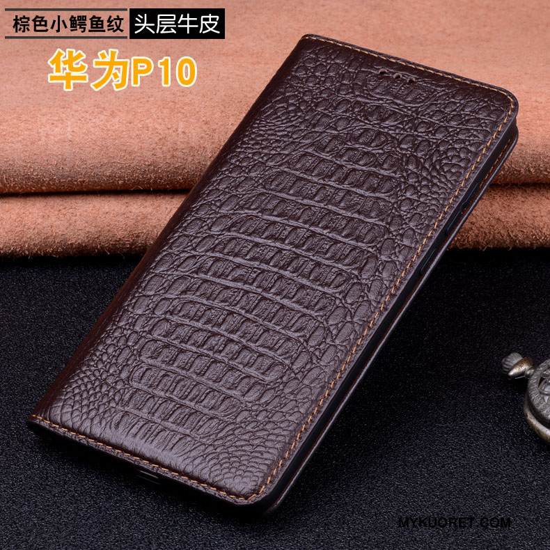 Kuori Huawei P10 Kuoret Murtumaton Puhelimen Kuoret, Kotelo Huawei P10 Nahka