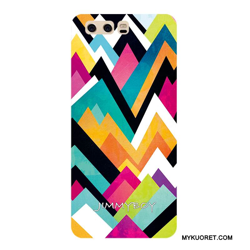 Kuori Huawei P10 Laukut Kova Keltainen, Kotelo Huawei P10 Pesty Suede Persoonallisuus