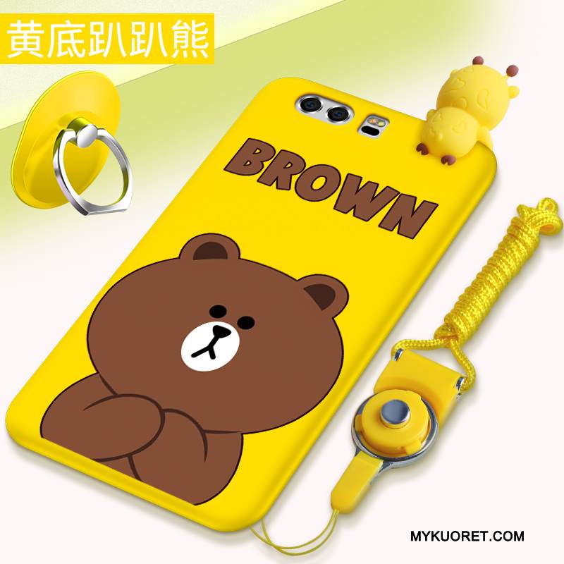 Kuori Huawei P10 Laukut Persoonallisuus Puhelimen Kuoret, Kotelo Huawei P10 Silikoni Pesty Suede Vihreä