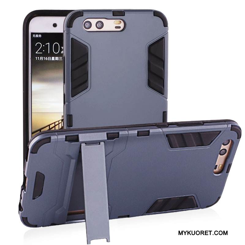 Kuori Huawei P10 Laukut Pesty Suede Kova, Kotelo Huawei P10 Tuki Hopea Murtumaton