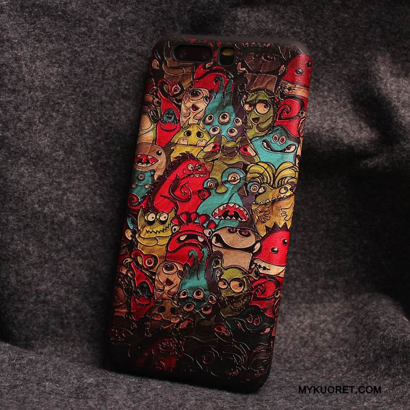 Kuori Huawei P10 Laukut Punainen Murtumaton, Kotelo Huawei P10 Silikoni Puhelimen Kuoret Pesty Suede