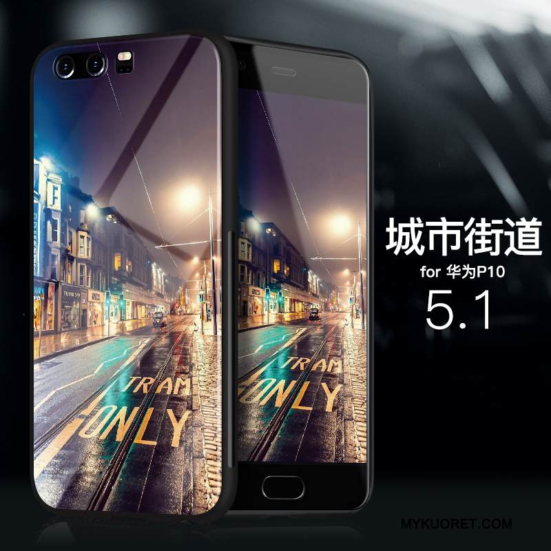 Kuori Huawei P10 Laukut Trendi Murtumaton, Kotelo Huawei P10 Pehmeä Neste Ohut Vihreä