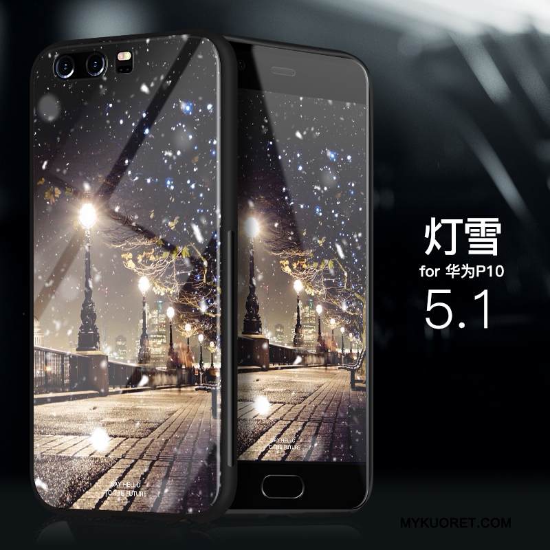 Kuori Huawei P10 Laukut Trendi Murtumaton, Kotelo Huawei P10 Pehmeä Neste Ohut Vihreä