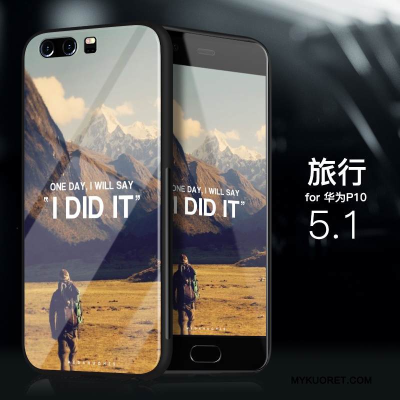 Kuori Huawei P10 Laukut Trendi Murtumaton, Kotelo Huawei P10 Pehmeä Neste Ohut Vihreä