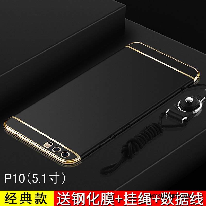 Kuori Huawei P10 Laukut Trendi Murtumaton, Kotelo Huawei P10 Suojaus Pesty Suede Kulta