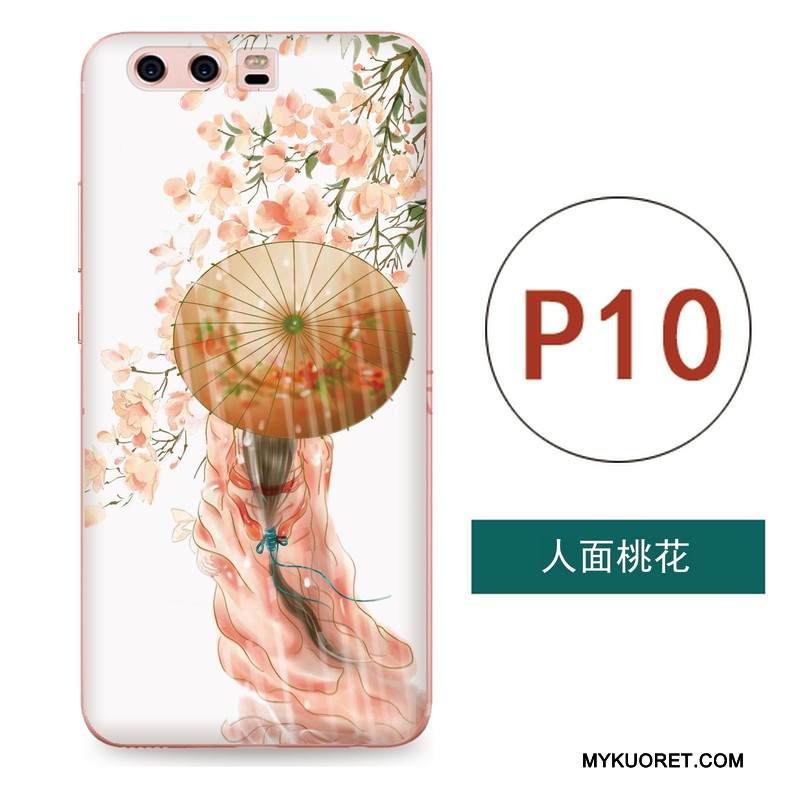 Kuori Huawei P10 Laukut Tuuli Ripustettavat Koristeet, Kotelo Huawei P10 Kohokuviointi Jauhe Puhelimen Kuoret