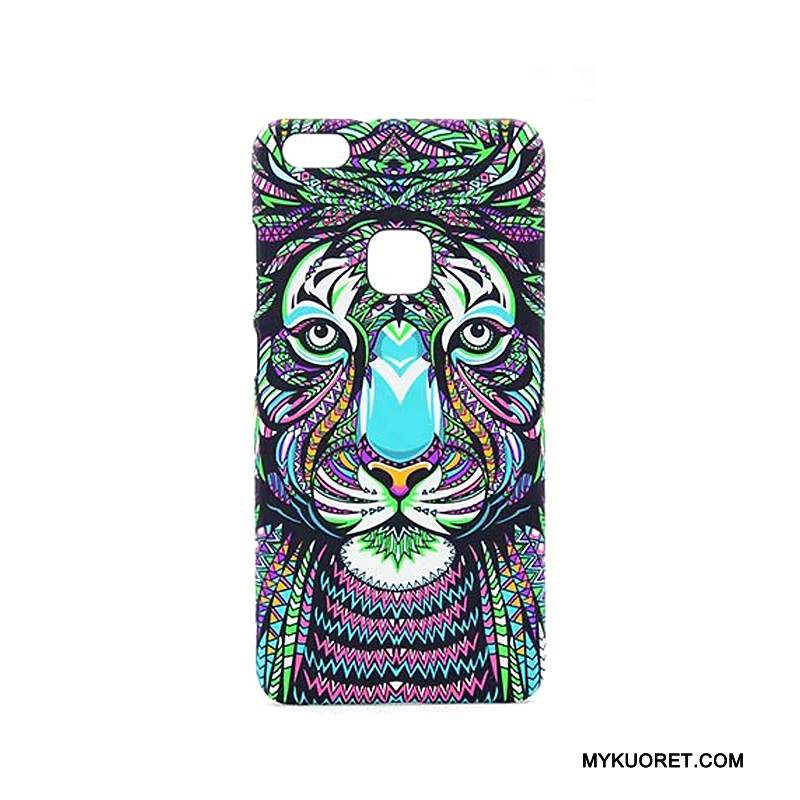 Kuori Huawei P10 Lite Kohokuviointi Keltainen Nuoret, Kotelo Huawei P10 Lite Sarjakuva Kirkas Pesty Suede