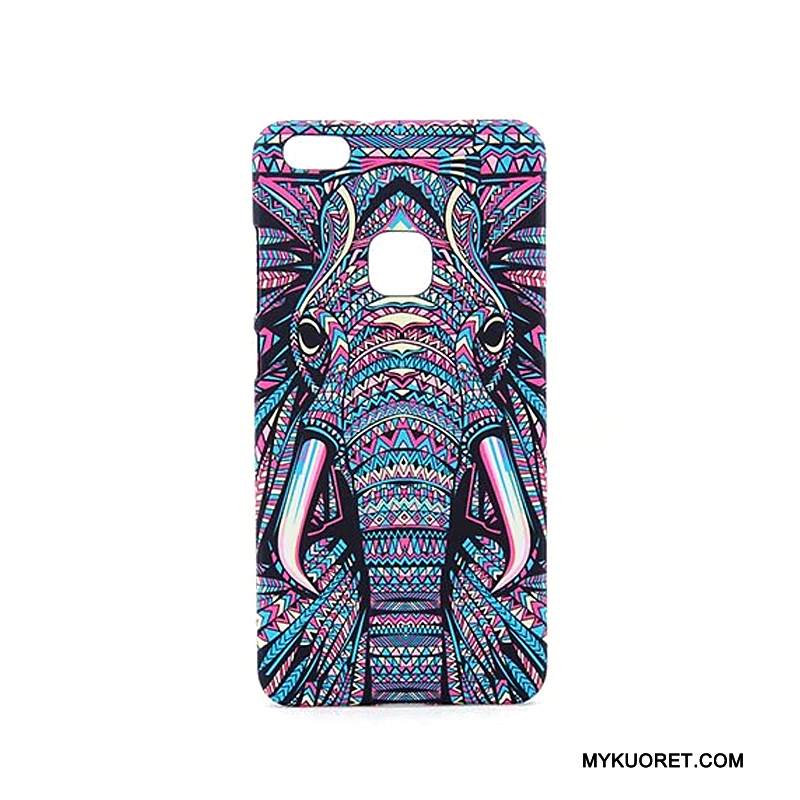 Kuori Huawei P10 Lite Kohokuviointi Keltainen Nuoret, Kotelo Huawei P10 Lite Sarjakuva Kirkas Pesty Suede