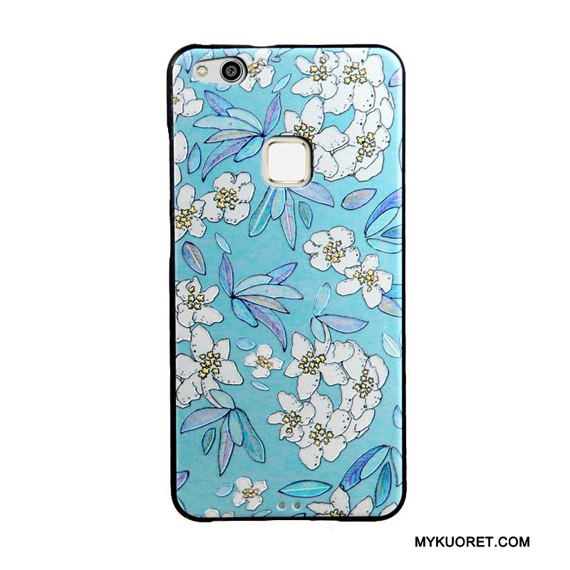 Kuori Huawei P10 Lite Kohokuviointi Puhelimen Kuoret Nuoret, Kotelo Huawei P10 Lite Silikoni Vaaleansininen Ulotteinen