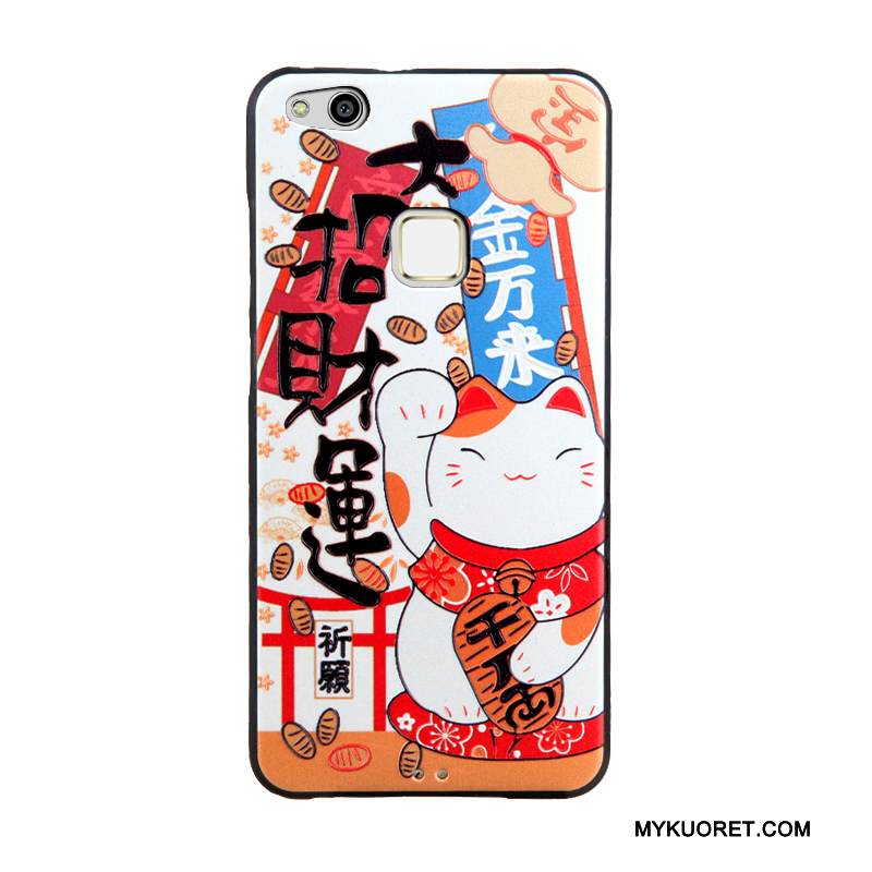 Kuori Huawei P10 Lite Kohokuviointi Puhelimen Kuoret Nuoret, Kotelo Huawei P10 Lite Silikoni Vaaleansininen Ulotteinen