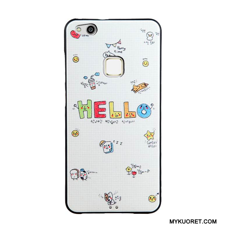 Kuori Huawei P10 Lite Kohokuviointi Puhelimen Kuoret Nuoret, Kotelo Huawei P10 Lite Silikoni Vaaleansininen Ulotteinen