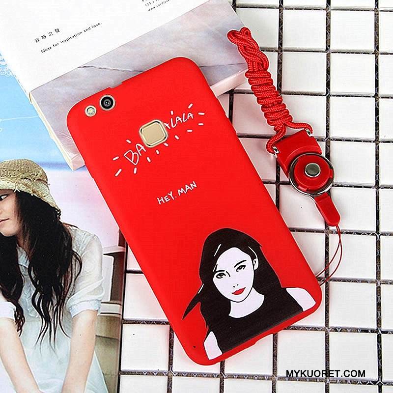 Kuori Huawei P10 Lite Laukut Väriset Ripustettavat Koristeet, Kotelo Huawei P10 Lite Sarjakuva Puhelimen Kuoret Punainen