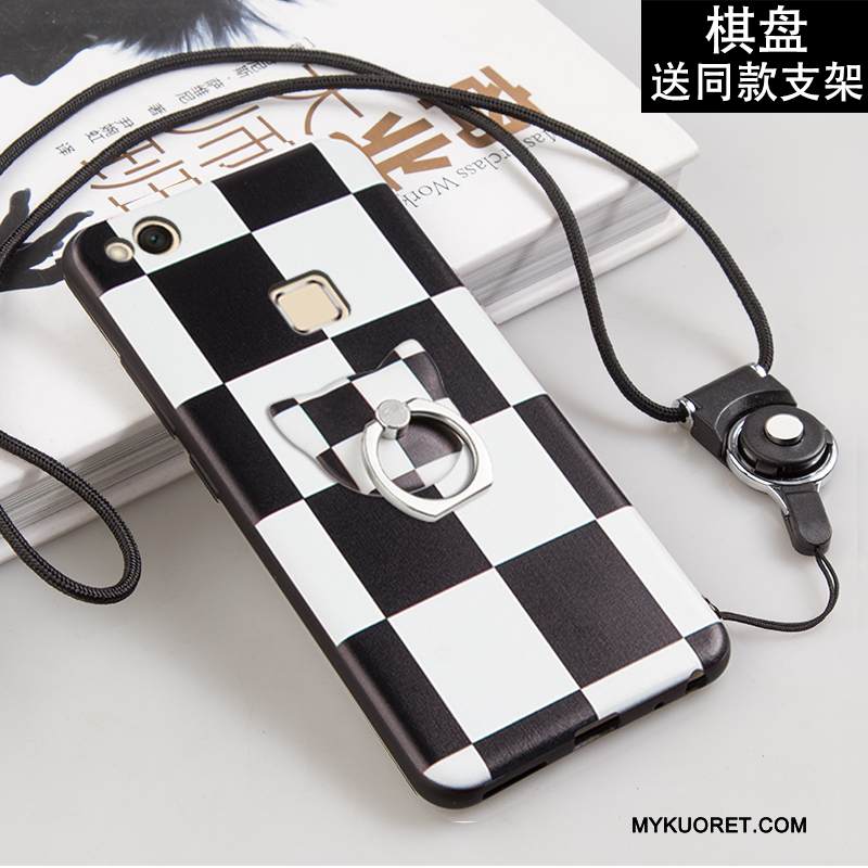 Kuori Huawei P10 Lite Maalaus Puhelimen Kuoret Nuoret, Kotelo Huawei P10 Lite Suojaus Musta Trendi