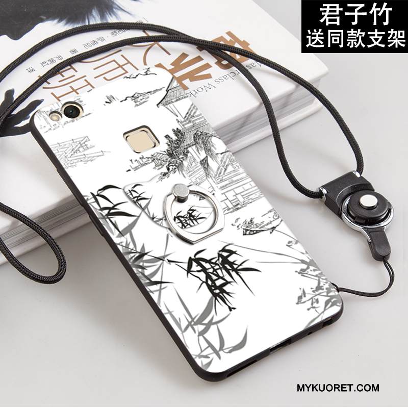 Kuori Huawei P10 Lite Maalaus Puhelimen Kuoret Nuoret, Kotelo Huawei P10 Lite Suojaus Musta Trendi