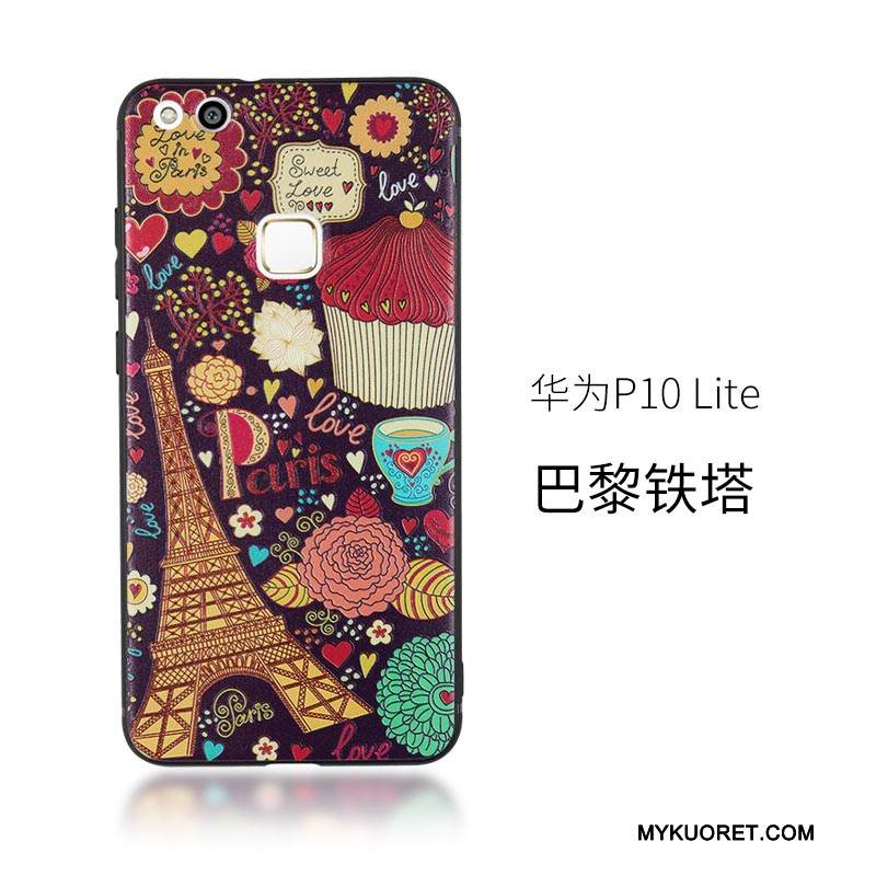 Kuori Huawei P10 Lite Monivärinen Ripustettavat Koristeet Murtumaton, Kotelo Huawei P10 Lite Suojaus Puhelimen Kuoret