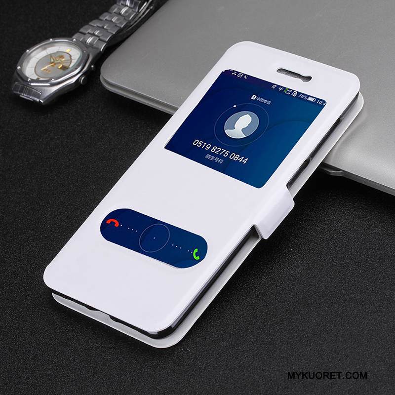 Kuori Huawei P10 Lite Nahka Nuoret Trendi, Kotelo Huawei P10 Lite Kuoret Viini Punainen Puhelimen Kuoret