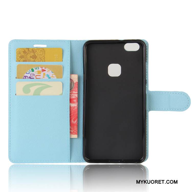 Kuori Huawei P10 Lite Nahka Nuoret Vihreä, Kotelo Huawei P10 Lite Suojaus