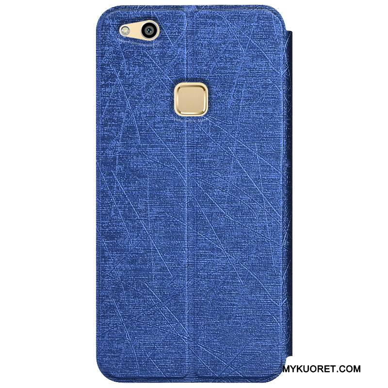 Kuori Huawei P10 Lite Nahka Puhelimen Kuoret Väriset, Kotelo Huawei P10 Lite Kuoret Nuoret Sininen