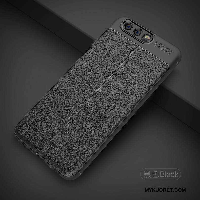 Kuori Huawei P10 Lite Pehmeä Neste Harmaa Kukkakuvio, Kotelo Huawei P10 Lite Nahka Murtumaton Trendi