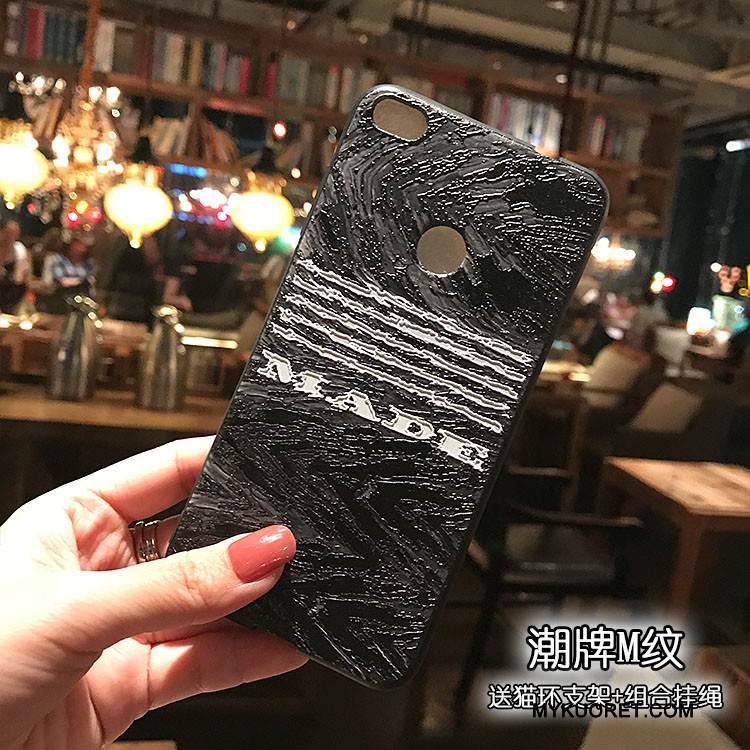 Kuori Huawei P10 Lite Pehmeä Neste Puhelimen Kuoret Musta, Kotelo Huawei P10 Lite Kohokuviointi Pesty Suede