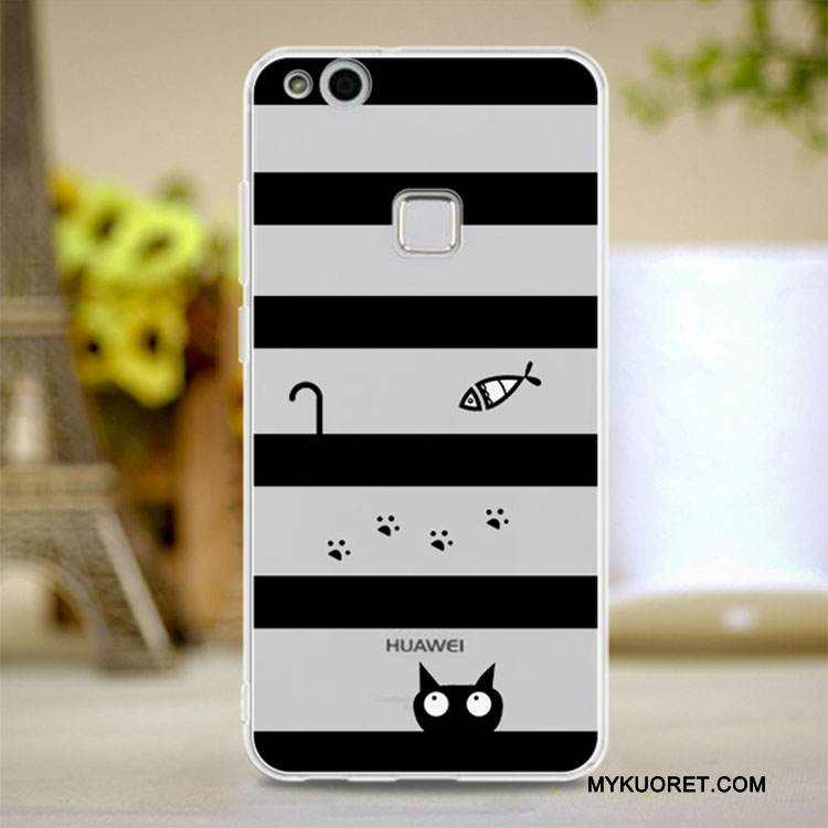 Kuori Huawei P10 Lite Pehmeä Neste Puhelimen Kuoret Nuoret, Kotelo Huawei P10 Lite Suojaus Läpinäkyvä Punainen