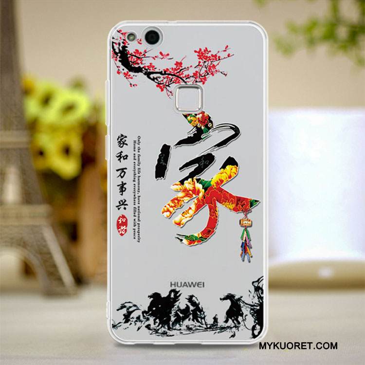 Kuori Huawei P10 Lite Pehmeä Neste Puhelimen Kuoret Nuoret, Kotelo Huawei P10 Lite Suojaus Läpinäkyvä Punainen