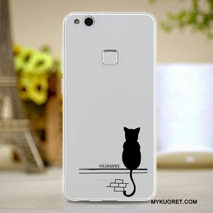 Kuori Huawei P10 Lite Pehmeä Neste Puhelimen Kuoret Nuoret, Kotelo Huawei P10 Lite Suojaus Läpinäkyvä Punainen