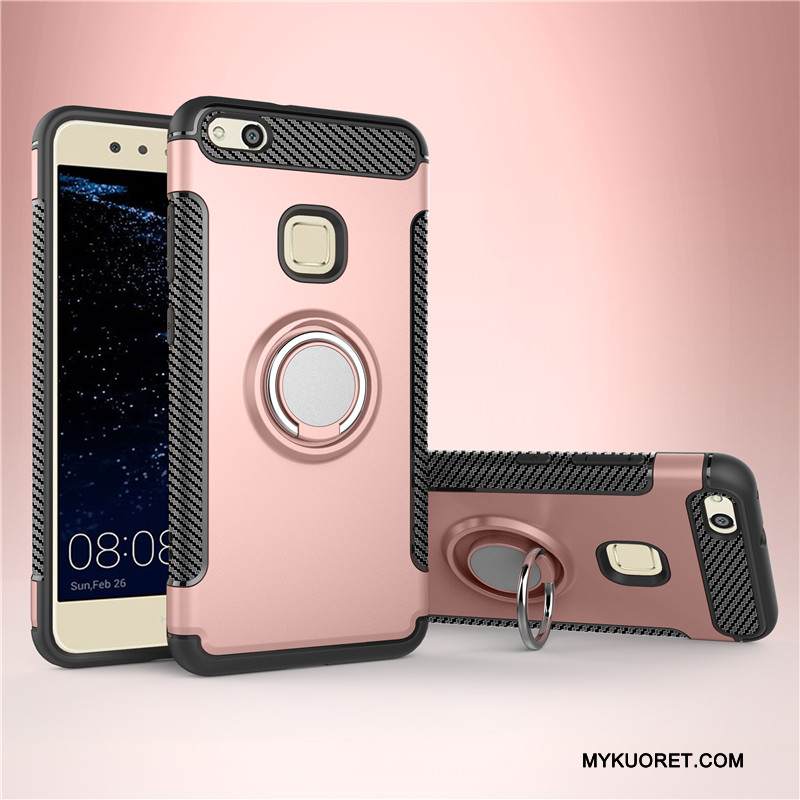 Kuori Huawei P10 Lite Pehmeä Neste Rengas Panssari, Kotelo Huawei P10 Lite Silikoni Puhelimen Kuoret Murtumaton