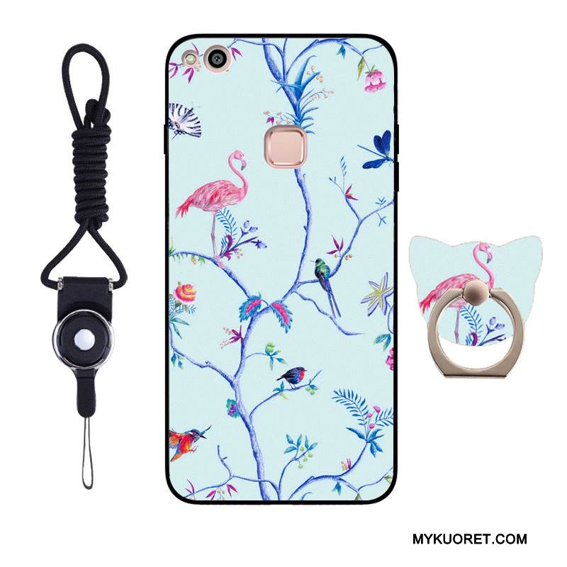 Kuori Huawei P10 Lite Pehmeä Neste Sininen Rakastunut, Kotelo Huawei P10 Lite Laukut Nuoret Ripustettavat Koristeet