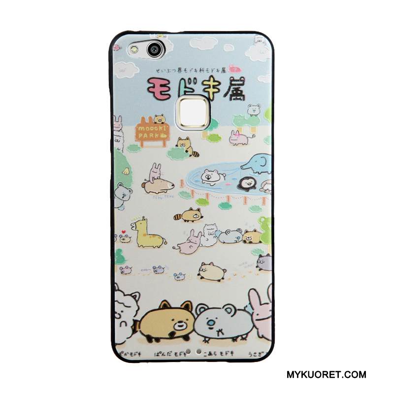 Kuori Huawei P10 Lite Sarjakuva Sininen Nuoret, Kotelo Huawei P10 Lite Pehmeä Neste Puhelimen Kuoret