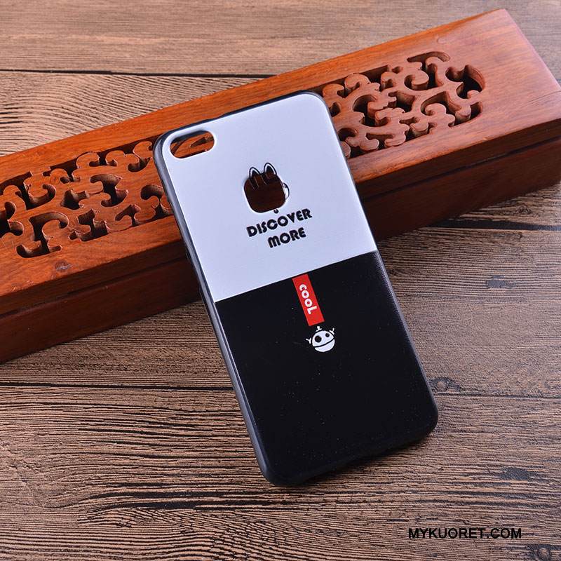 Kuori Huawei P10 Lite Silikoni Murtumaton Puhelimen Kuoret, Kotelo Huawei P10 Lite Sarjakuva Ripustettavat Koristeet Musta