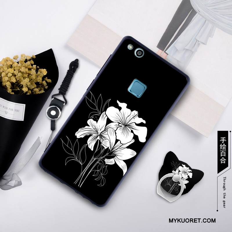 Kuori Huawei P10 Lite Silikoni Trendi Nuoret, Kotelo Huawei P10 Lite Suojaus Puhelimen Kuoret Vaalean