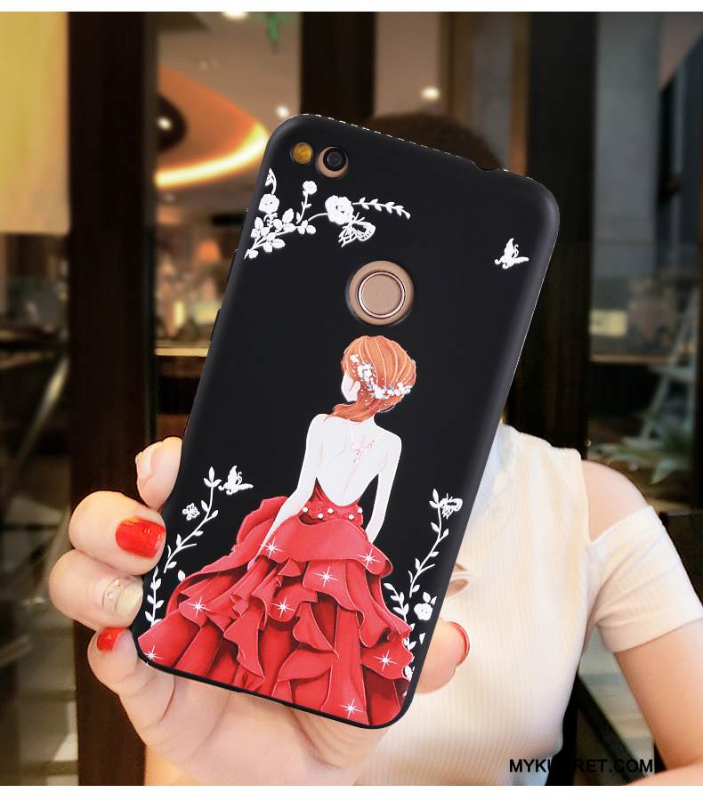 Kuori Huawei P10 Lite Strassi Nuoret Punainen, Kotelo Huawei P10 Lite Suojaus Puhelimen Kuoret