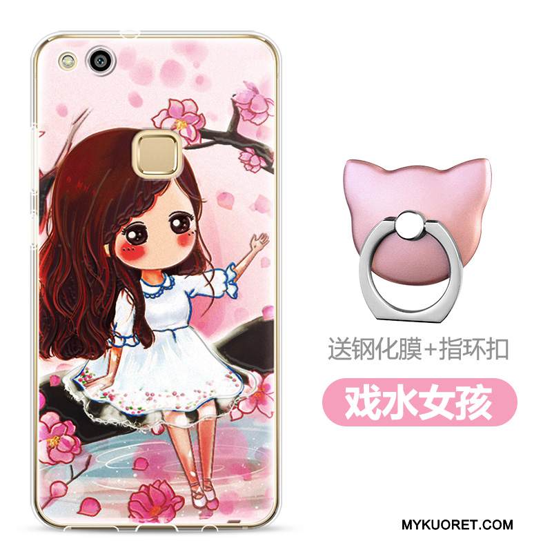 Kuori Huawei P10 Lite Suojaus Keltainen Nuoret, Kotelo Huawei P10 Lite Laukut Vaalean Puhelimen Kuoret