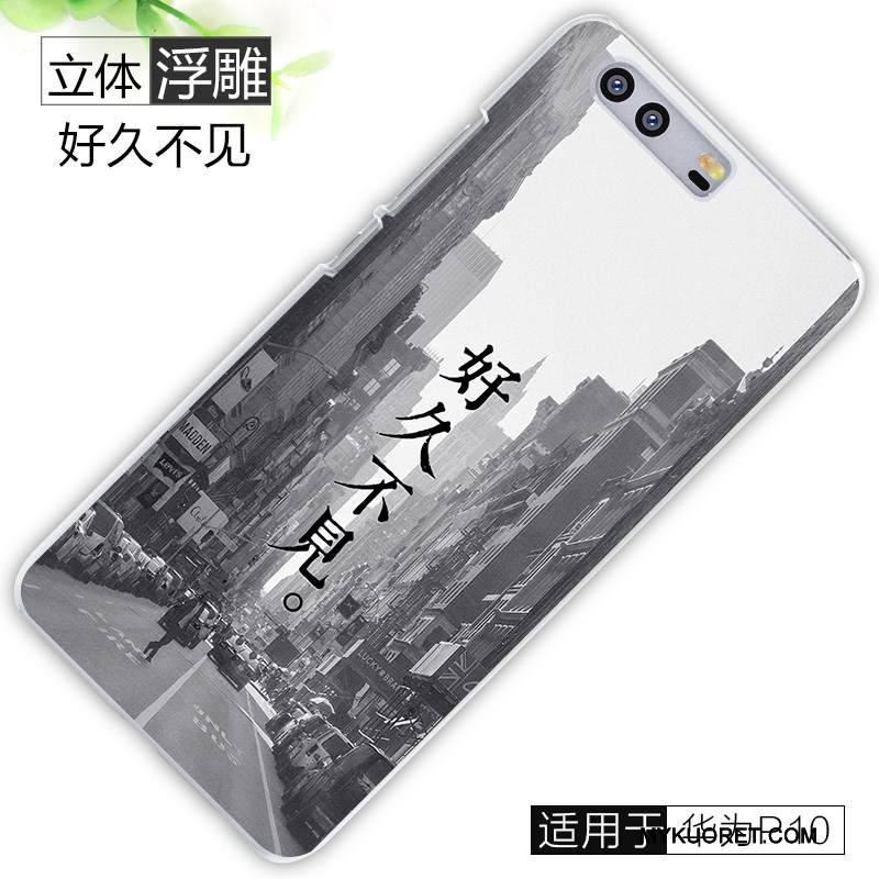 Kuori Huawei P10 Luova Murtumaton Harmaa, Kotelo Huawei P10 Suojaus Puhelimen Kuoret Pesty Suede