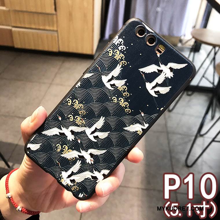 Kuori Huawei P10 Luova Murtumaton Persoonallisuus, Kotelo Huawei P10 Suojaus Musta Tide-brändi