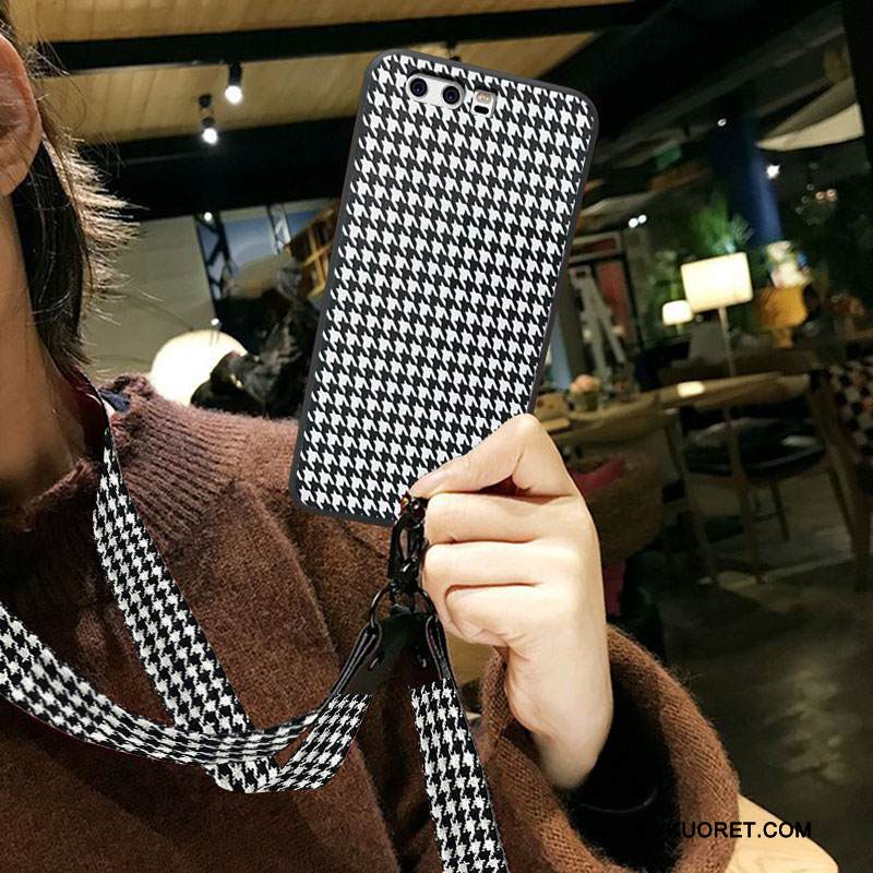 Kuori Huawei P10 Luova Puhelimen Kuoret Musta, Kotelo Huawei P10 Laukut Murtumaton Pesty Suede