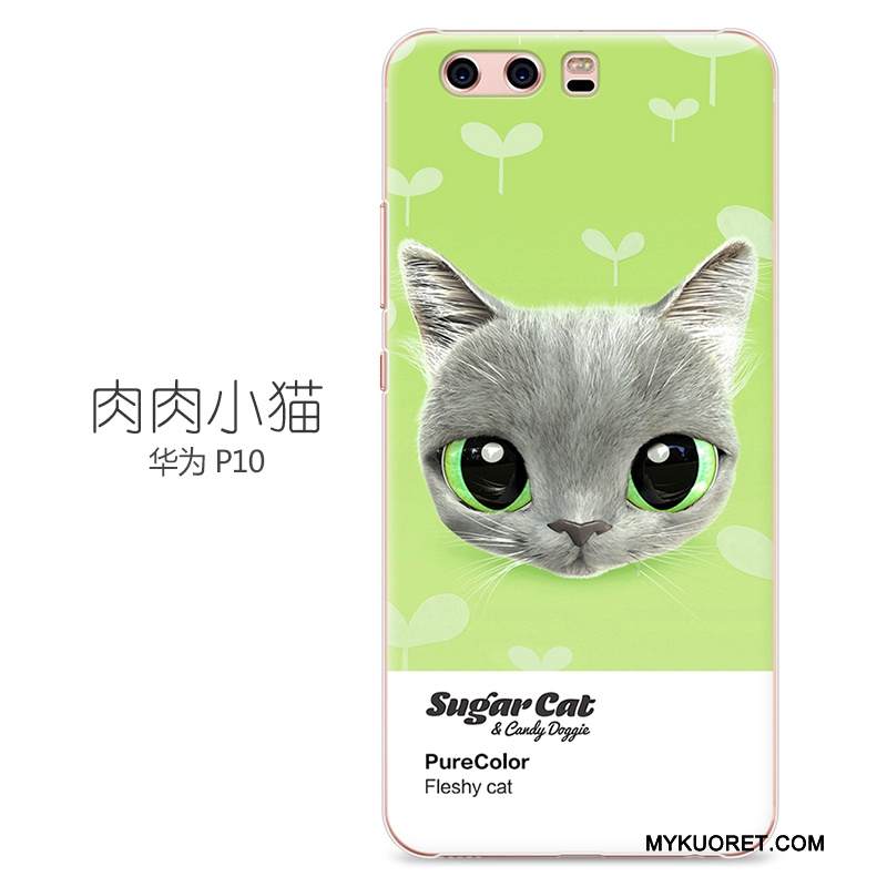 Kuori Huawei P10 Maalaus Murtumaton Vihreä, Kotelo Huawei P10 Suojaus Puhelimen Kuoret