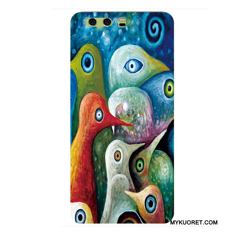 Kuori Huawei P10 Monivärinen Kova Puhelimen Kuoret, Kotelo Huawei P10 Laukut Persoonallisuus Pesty Suede