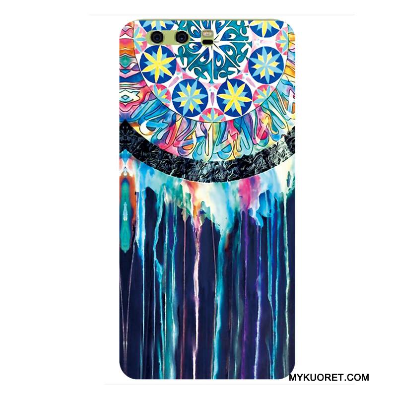 Kuori Huawei P10 Monivärinen Kova Puhelimen Kuoret, Kotelo Huawei P10 Laukut Persoonallisuus Pesty Suede