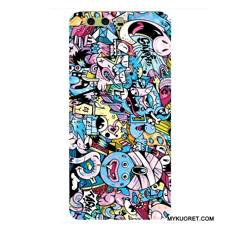 Kuori Huawei P10 Monivärinen Kova Puhelimen Kuoret, Kotelo Huawei P10 Laukut Persoonallisuus Pesty Suede