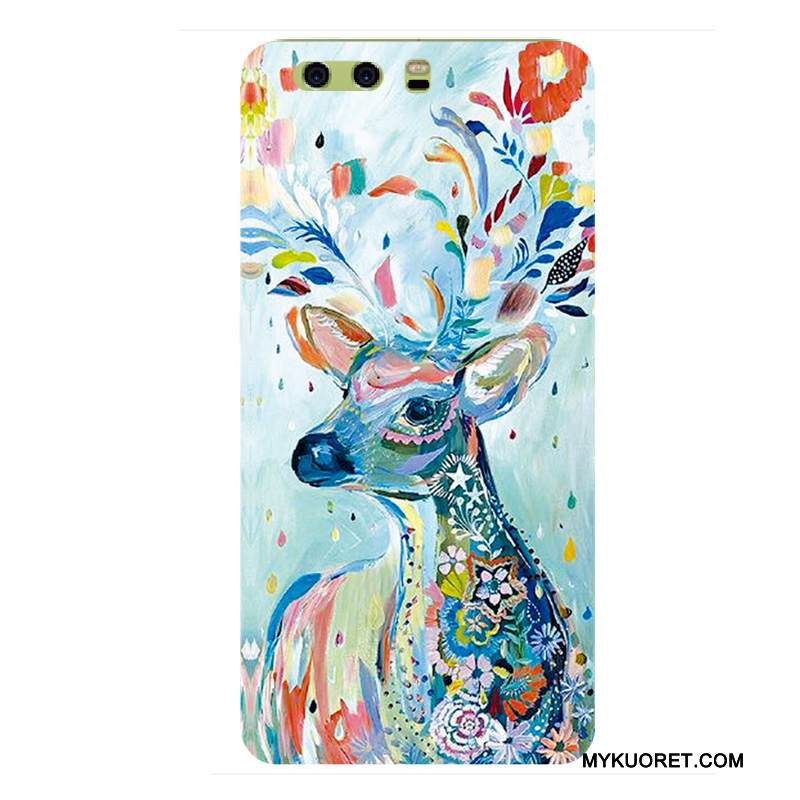 Kuori Huawei P10 Monivärinen Kova Puhelimen Kuoret, Kotelo Huawei P10 Laukut Persoonallisuus Pesty Suede