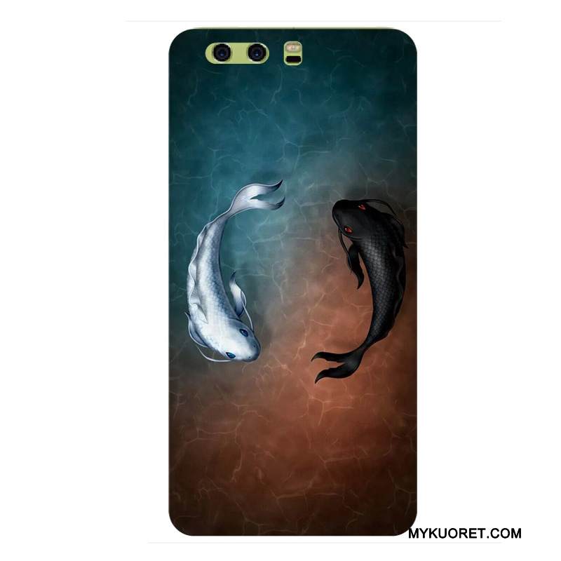 Kuori Huawei P10 Monivärinen Kova Puhelimen Kuoret, Kotelo Huawei P10 Laukut Persoonallisuus Pesty Suede