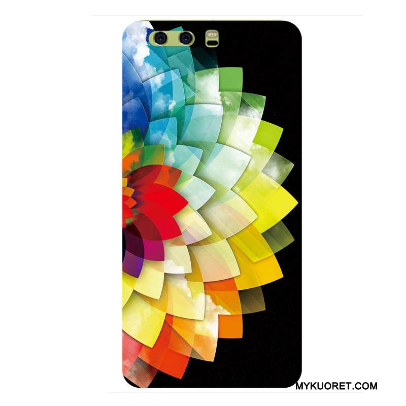 Kuori Huawei P10 Monivärinen Kova Puhelimen Kuoret, Kotelo Huawei P10 Laukut Persoonallisuus Pesty Suede