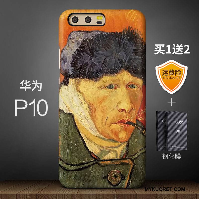 Kuori Huawei P10 Monivärinen Persoonallisuus Tide-brändi, Kotelo Huawei P10 Luova Pesty Suede Korkea