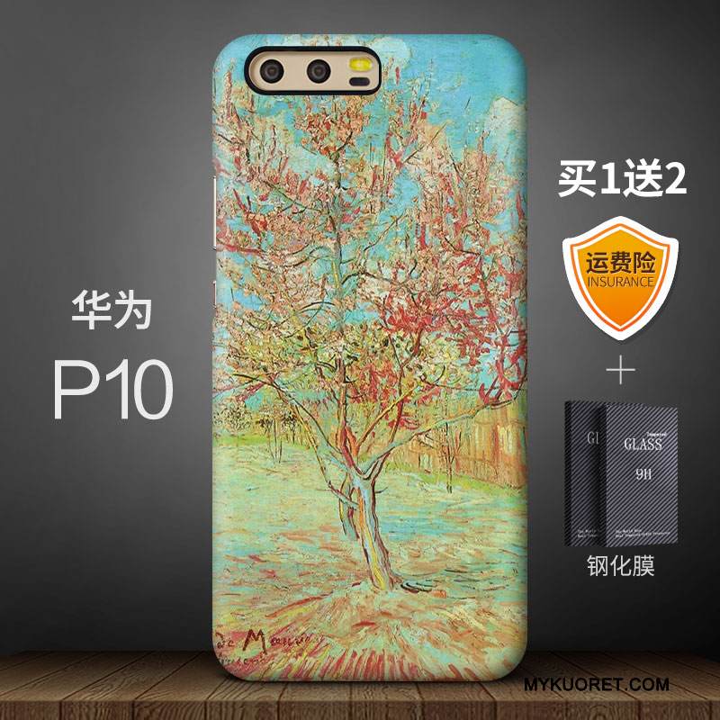 Kuori Huawei P10 Monivärinen Persoonallisuus Tide-brändi, Kotelo Huawei P10 Luova Pesty Suede Korkea